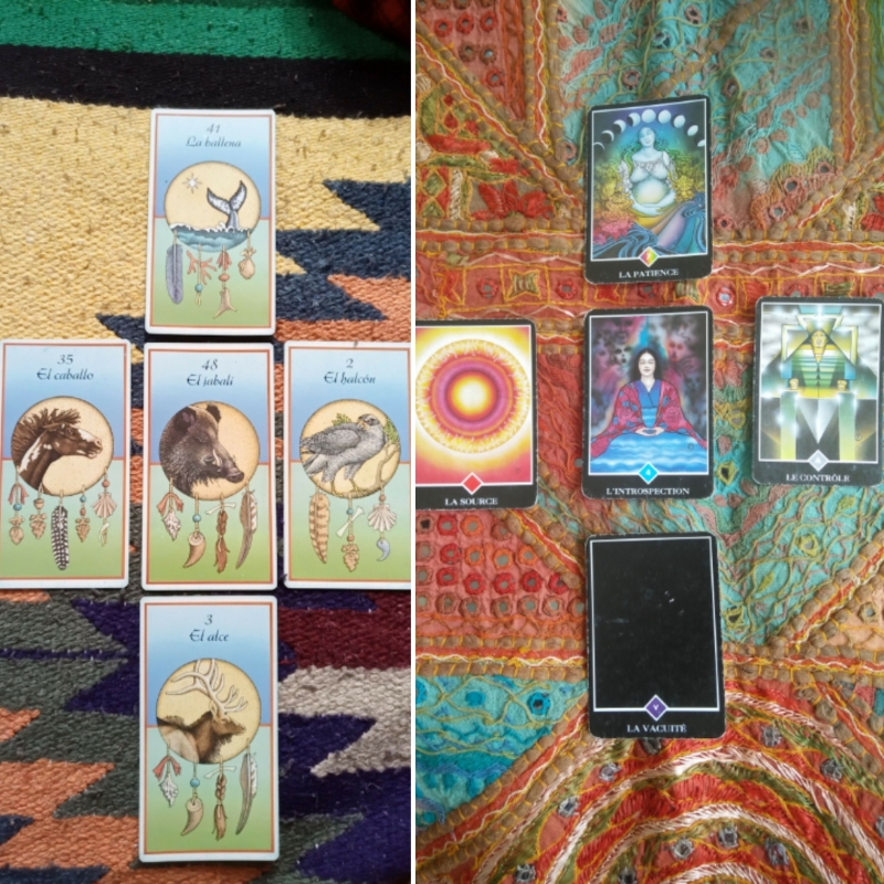 photo de tirage de tarot